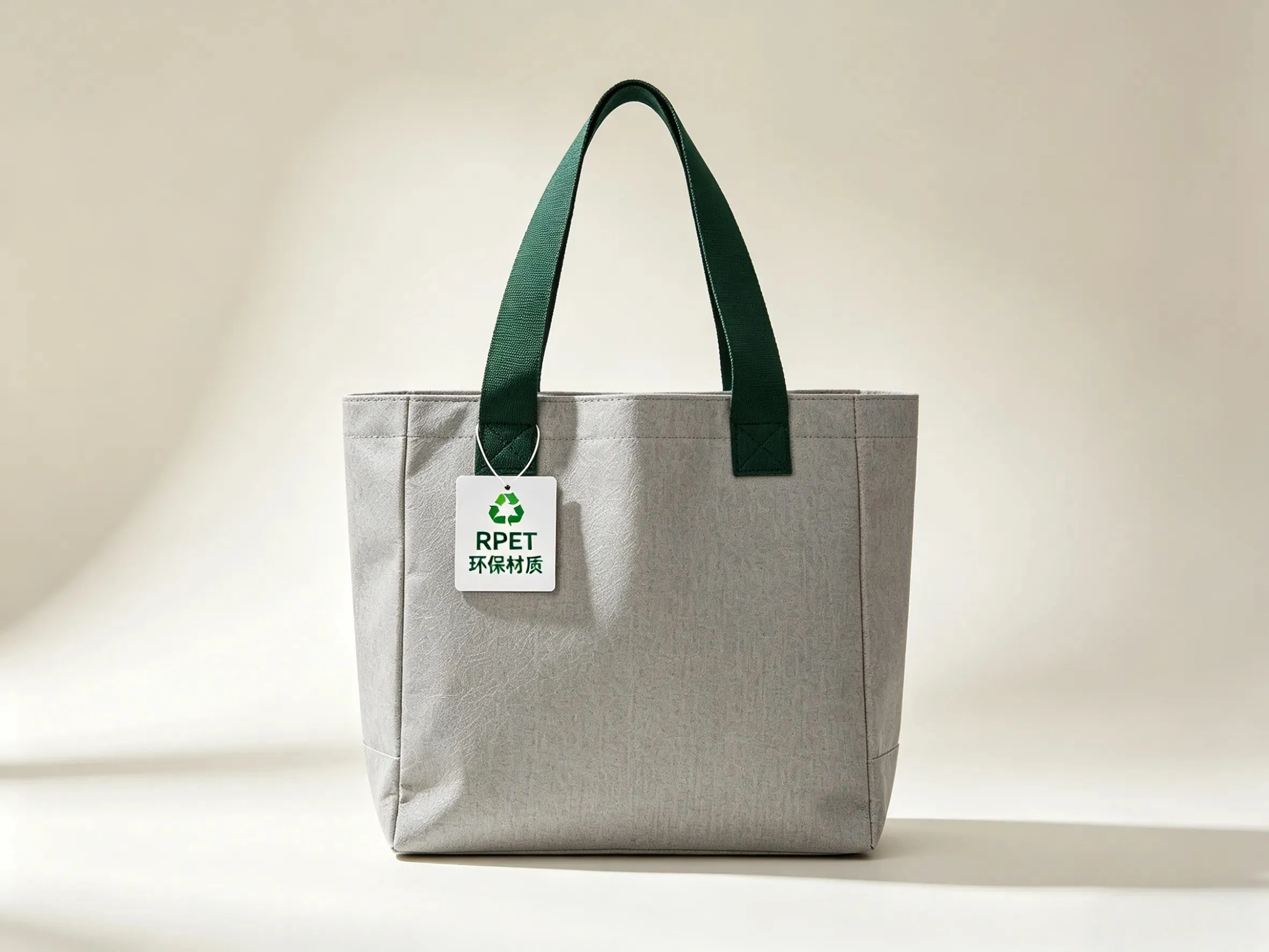 Eco-friendly RPET tote bag for sustainable brand promotion